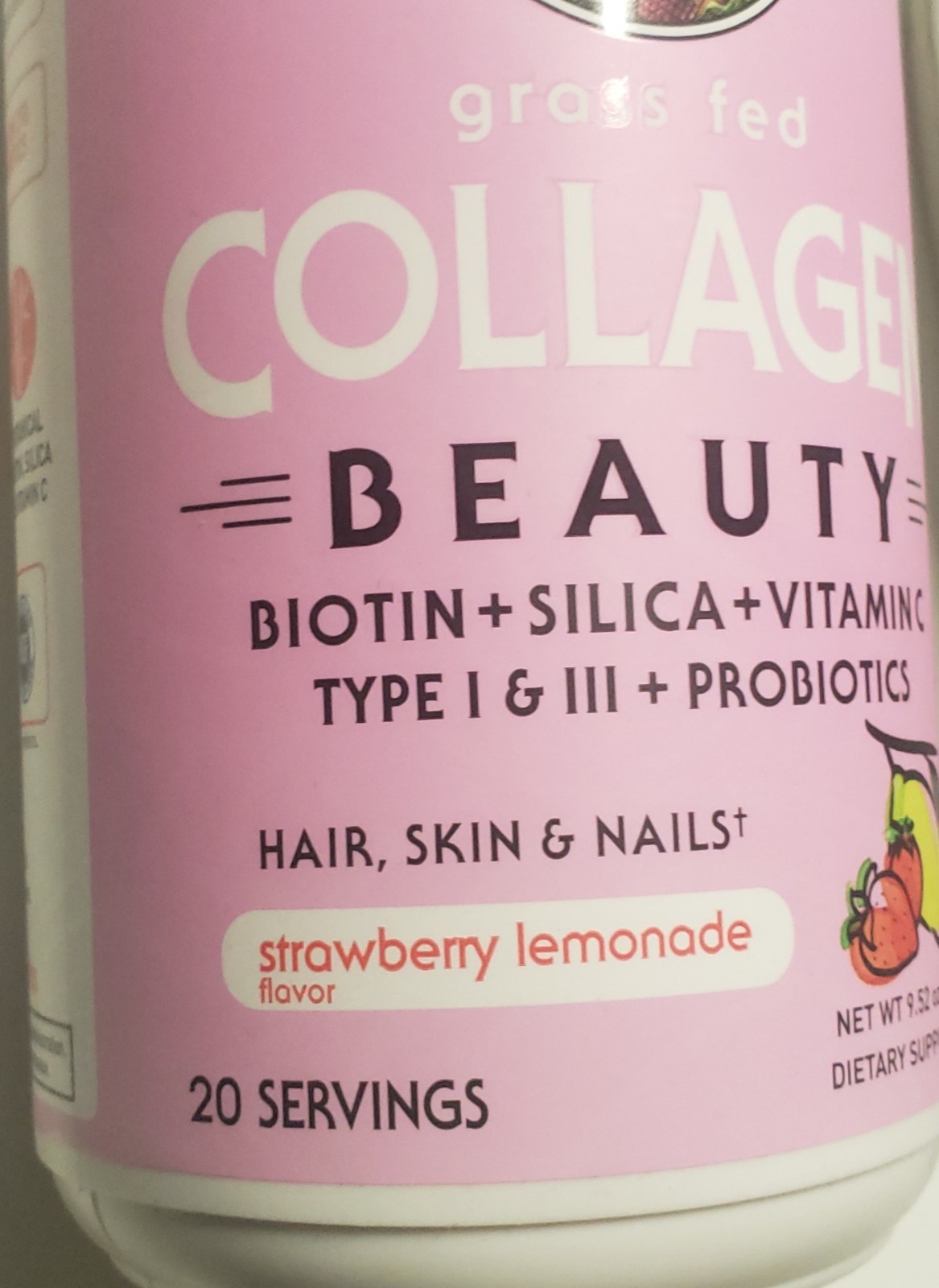 Garden of Life – COLLAGEN BEAUTY – Hair Skin Nails – Strawberry Lemonade 9/2027