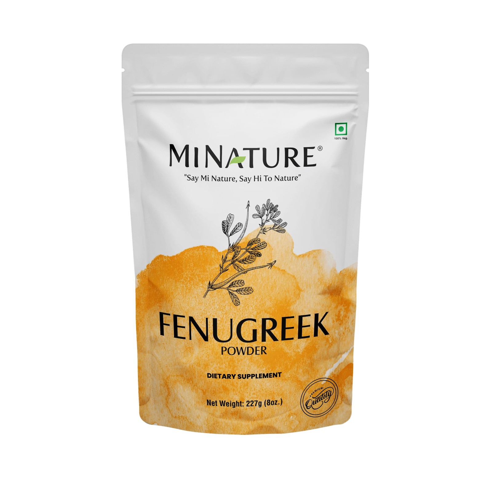 Mi Nature Fenugreek Powder – 100% Natural Trigonella 8 Ounce (Pack of 1)