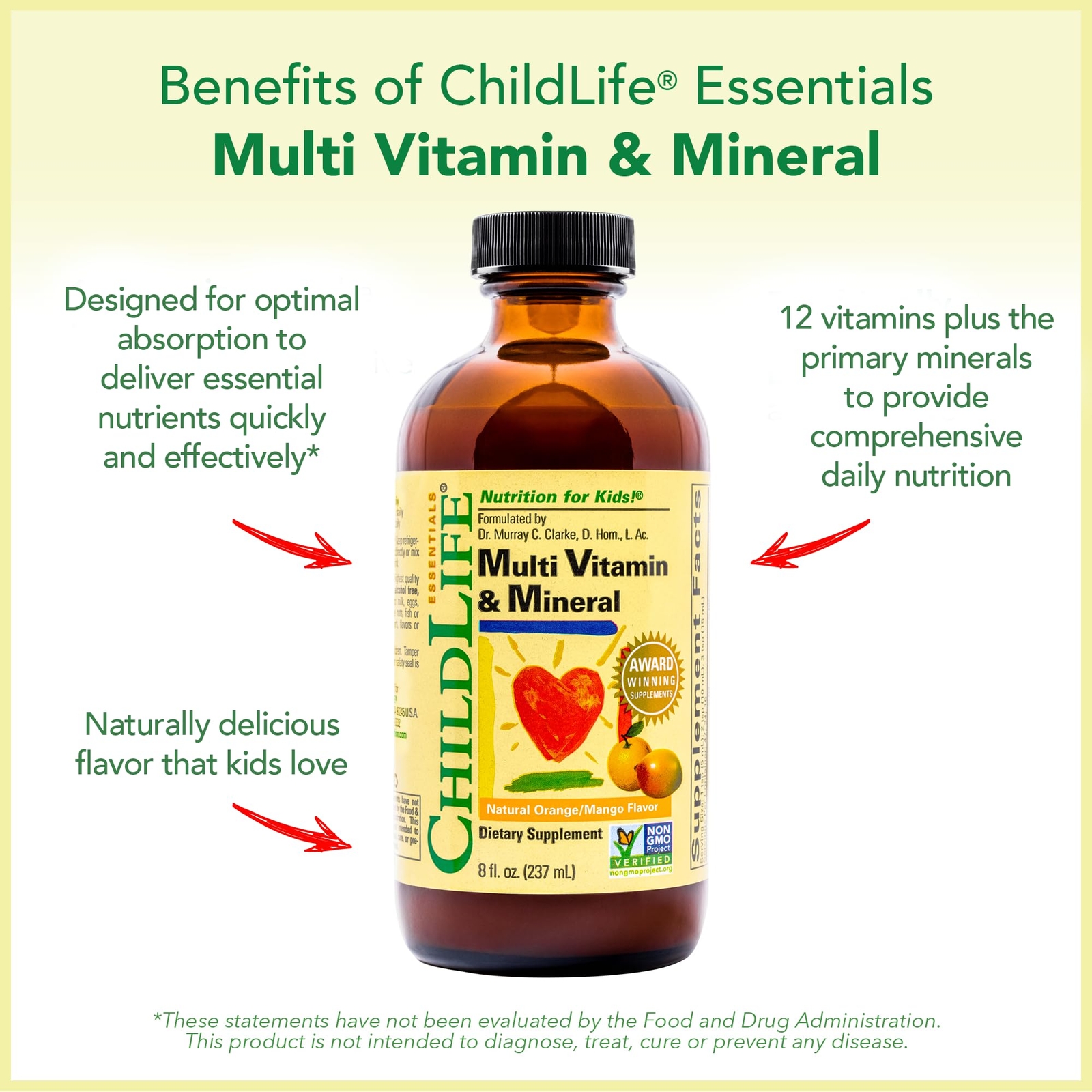 Multicolor Nutritional Supplement Multivitamin for Kids Comprehensive Support