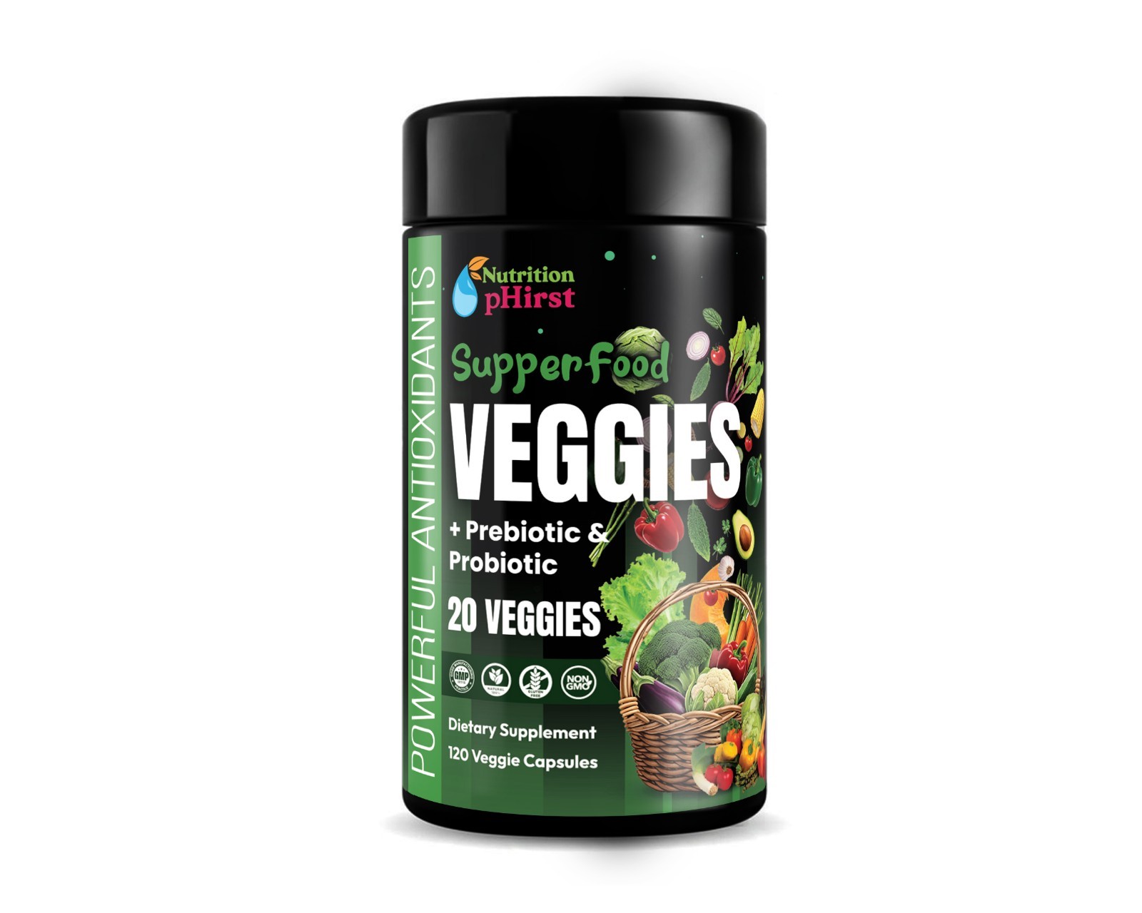 New Daily Fruits and Veggies Whole Food Supplement with Superfood 240 Capsules