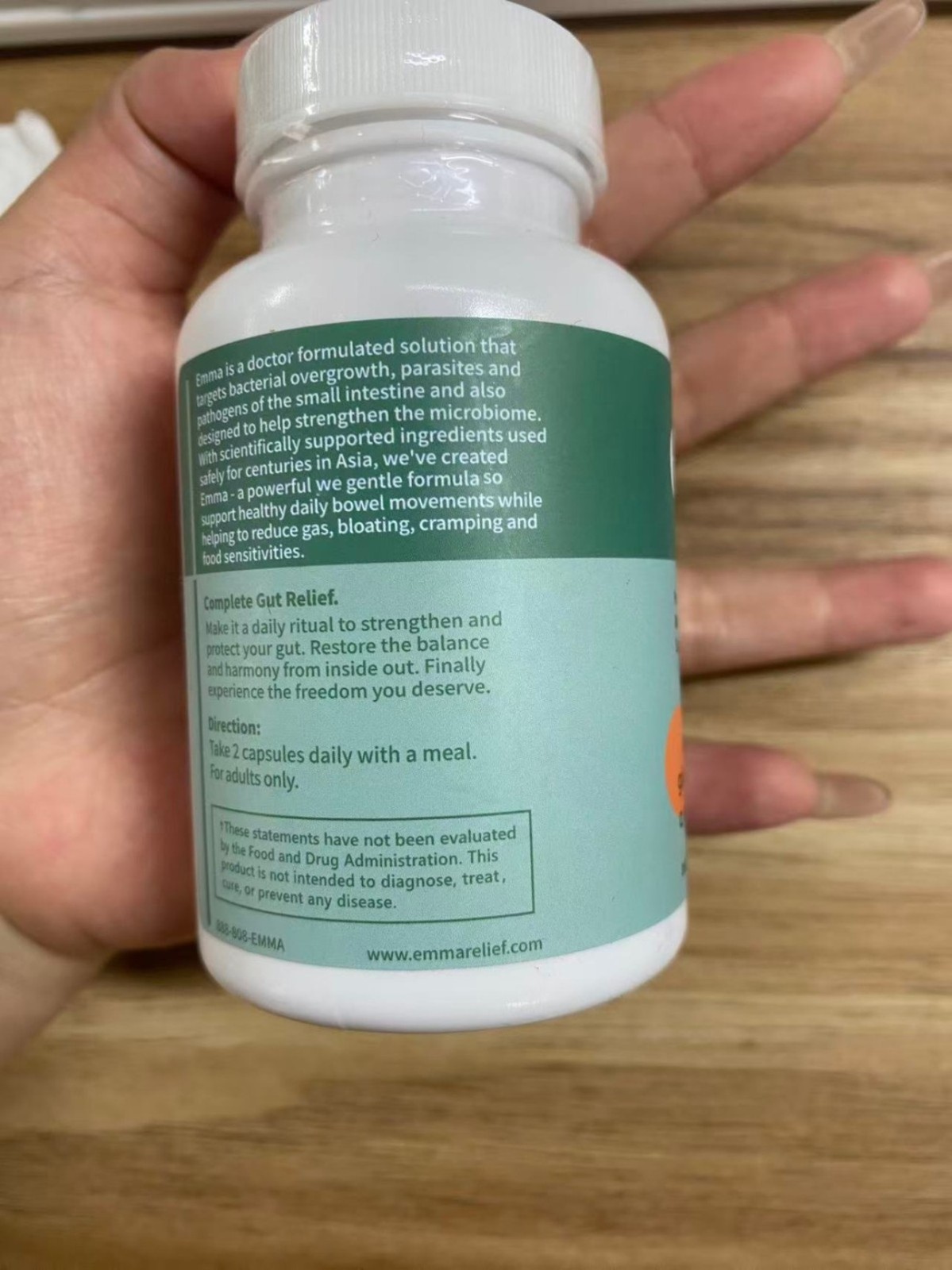 3bottles Gut Health Supplement 180 Capsules Bloating Relief & Leaky Gut hot