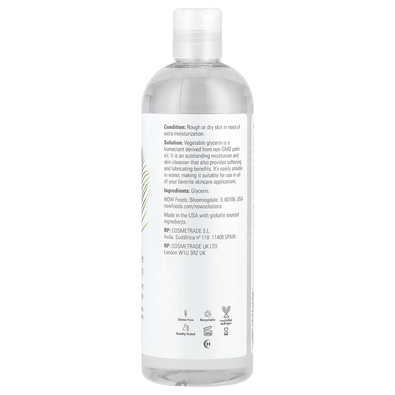 Solutions, Vegetable Glycerine, 16 fl oz (473 ml)
