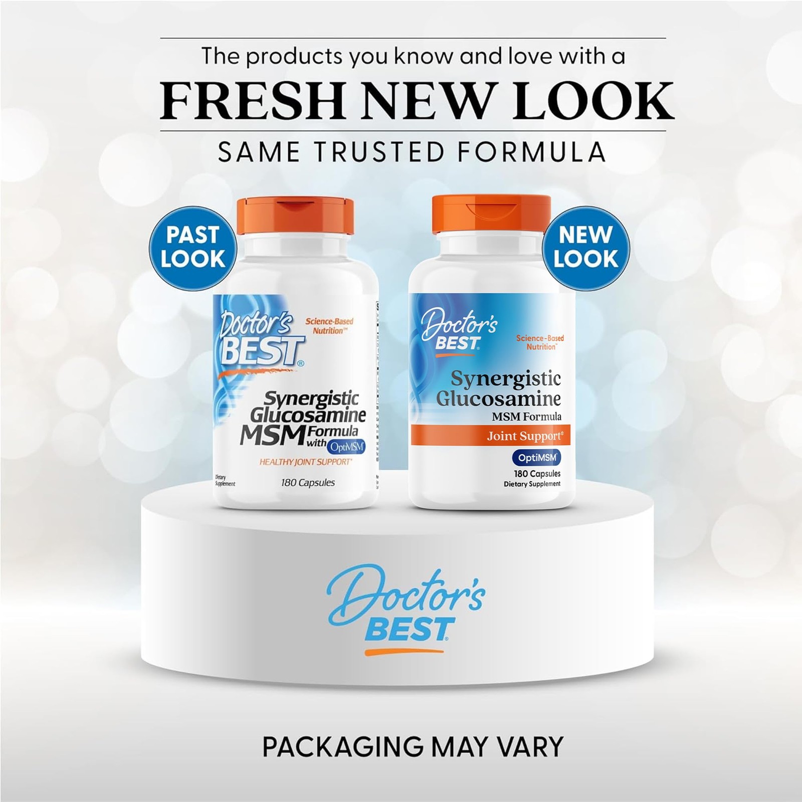 Doctor’s Best Synergistic Glucosamine with 180 Count (Pack of 1), No Color