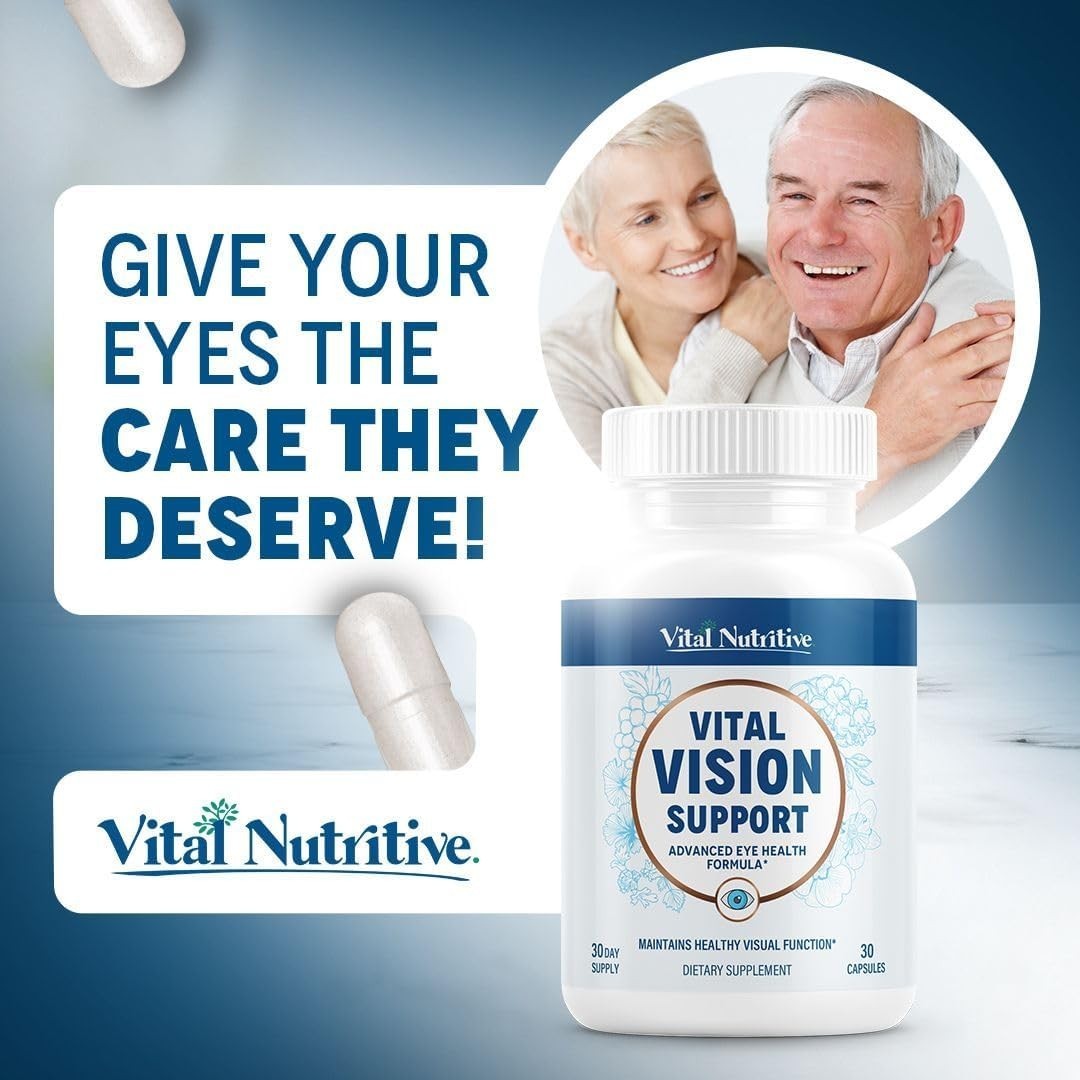 Vital Vision Support – Eye Health Supplement with Vitamin A, Lutein, Beta Carote