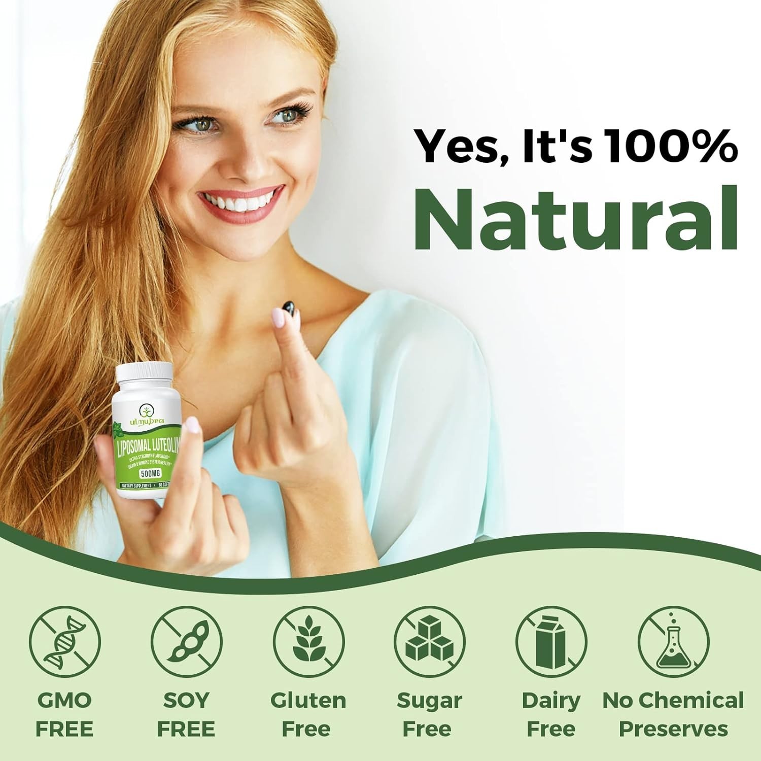 Liposomal Luteolin 500MG Softgels – Maximum Absorption