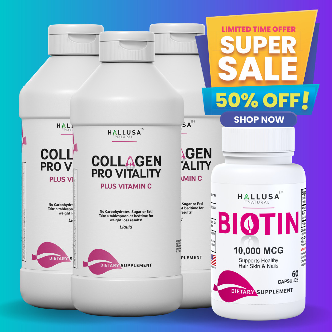 COLLAGEN LIQUID & BIOTIN Perfect formula for skin care and beauty 48 OZ +60 Cap