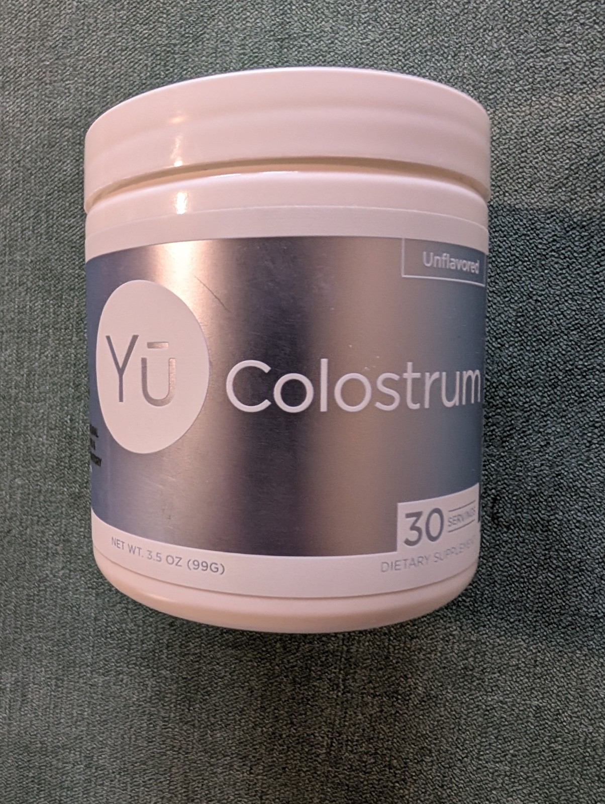 Yu unflavored Colostrum EXP 5/2027 opened