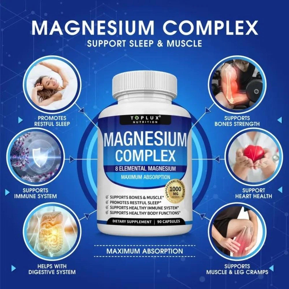 2 bottles Magnesium Complex 8 Essential Magnesium Supplement US Fast delivery