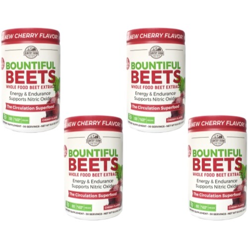 4 Pack Country Farms Beets Superfood Delicious Natural Flavor 10.6 Oz Each