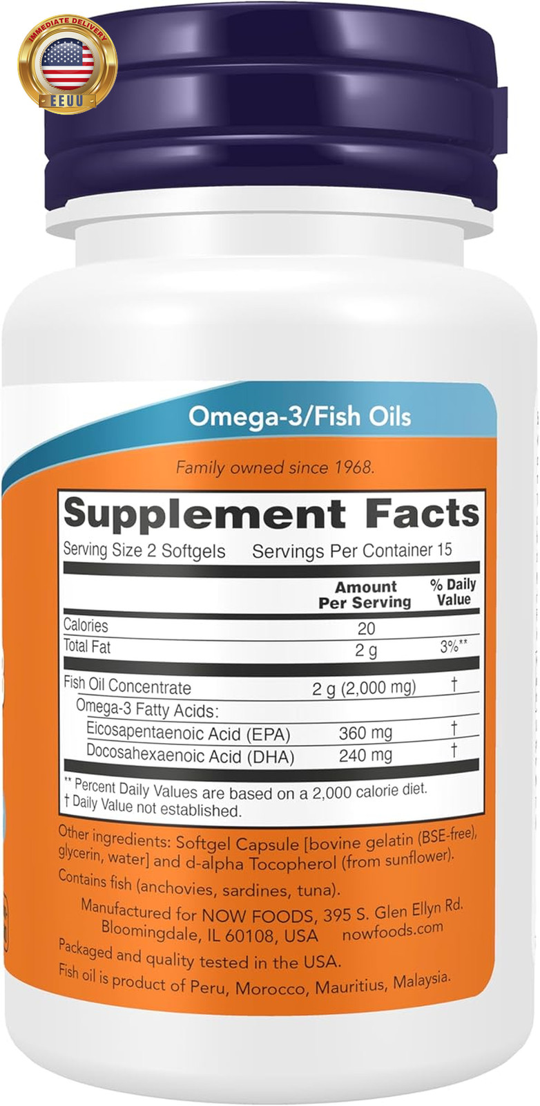 Supplements, Omega-3 180 EPA / 120 DHA, Molecularly Distilled, Cardiovascular Su