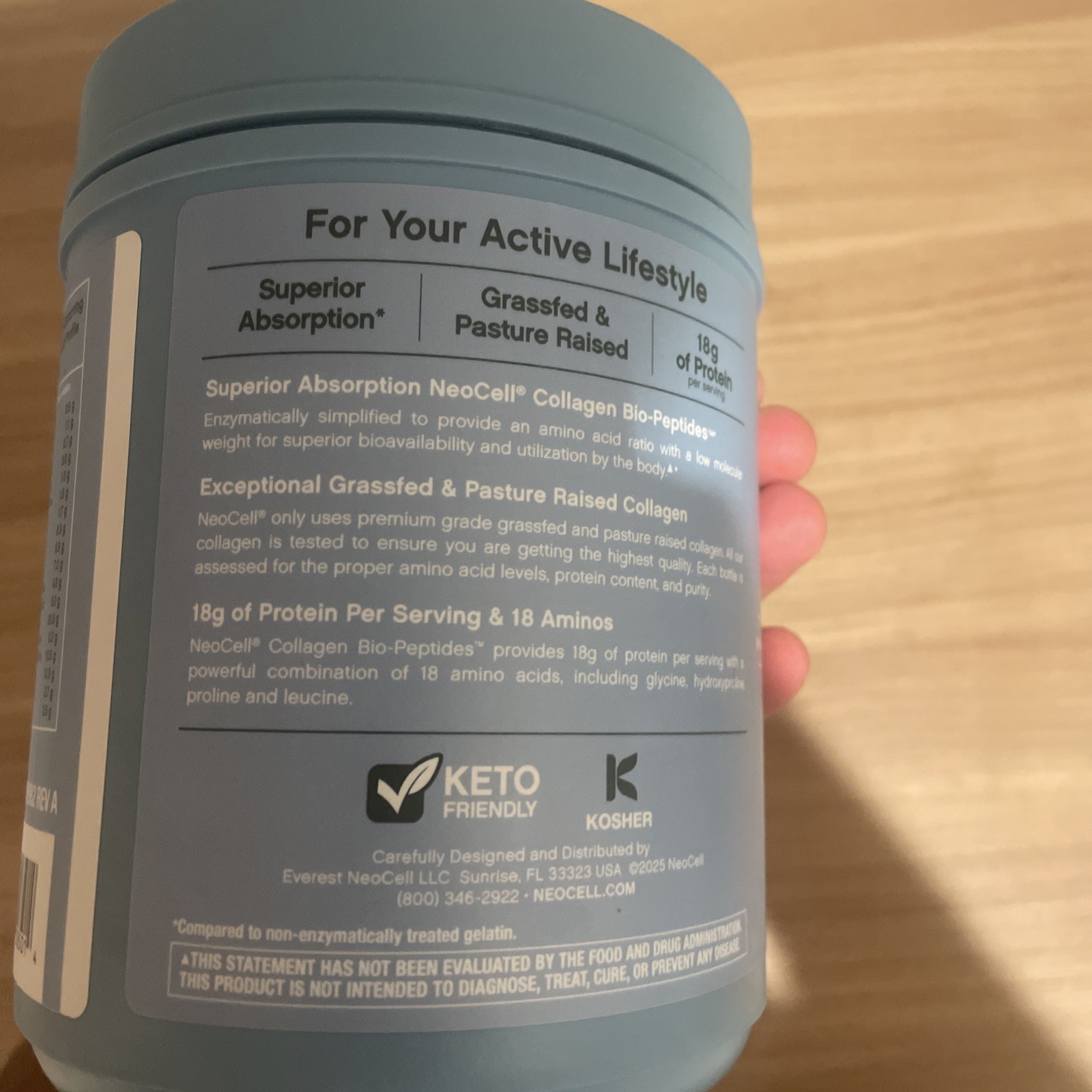 NeoCell 20oz Collagen Powder –18 Essential Amino Acids for Healthy Aging