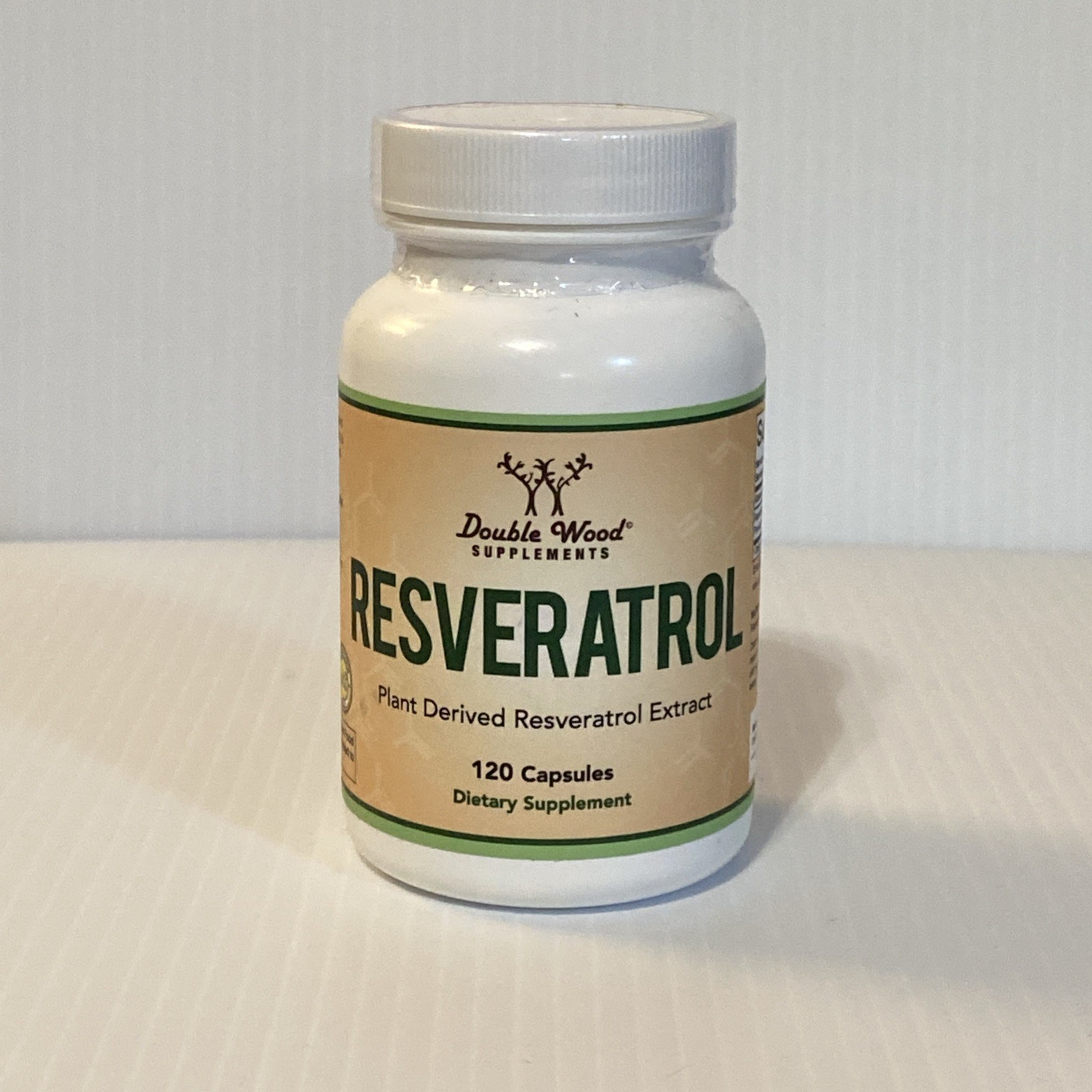RESVERATROL Antioxidant Anti Aging 120ct Each DOUBLE WOOD SUPPLEMENTS
