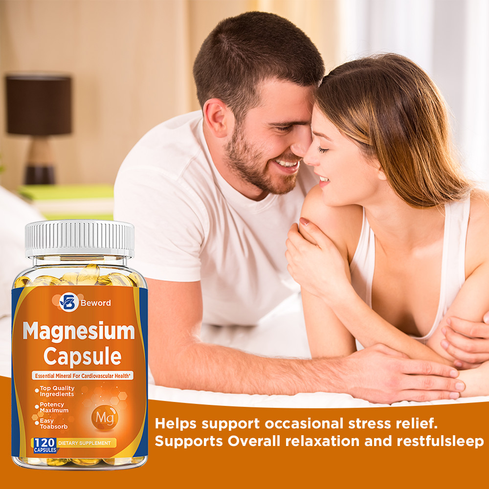 500mg Magnesium Glycinate High Absorption,Improved Sleep,Stress & Anxiety Relief