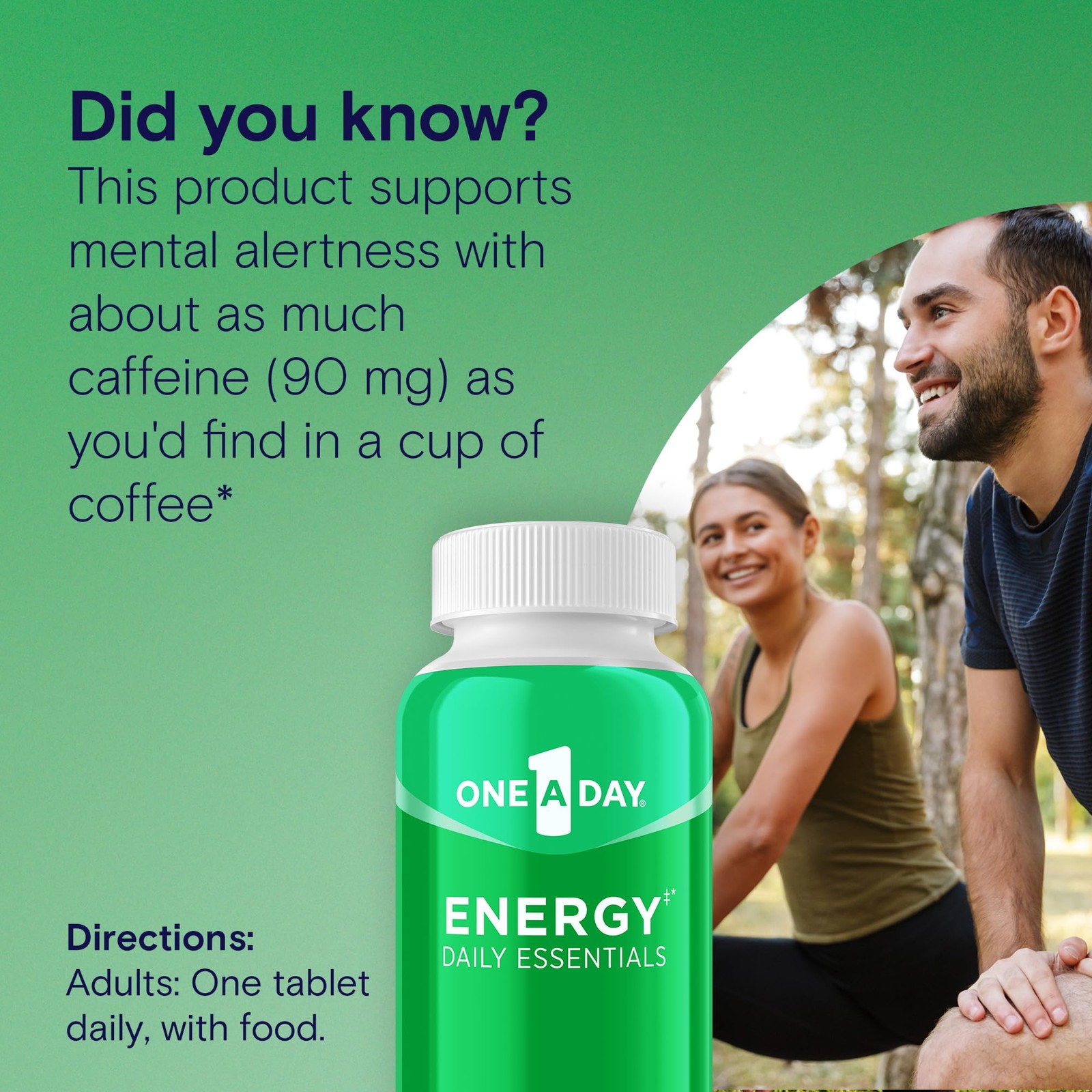 One A Day Energy Daily Essentials Multivitamin, Energy Supplement to Support …