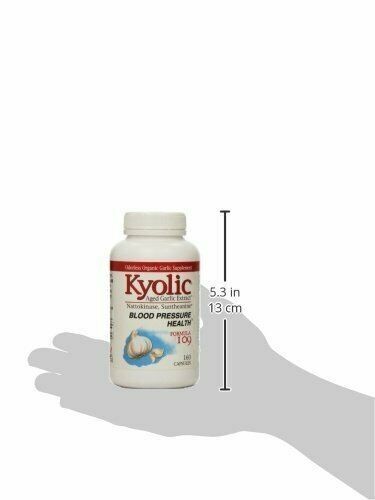 Kyolic Aged Garlic Extract Blood Pressure Health Formula 109 Capsules 160 Count
