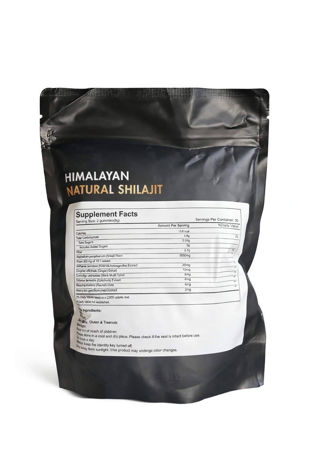 Himalayan Natural Shilajit Gummies 60ct | 85+ Minerals |75% Fulvic Acid