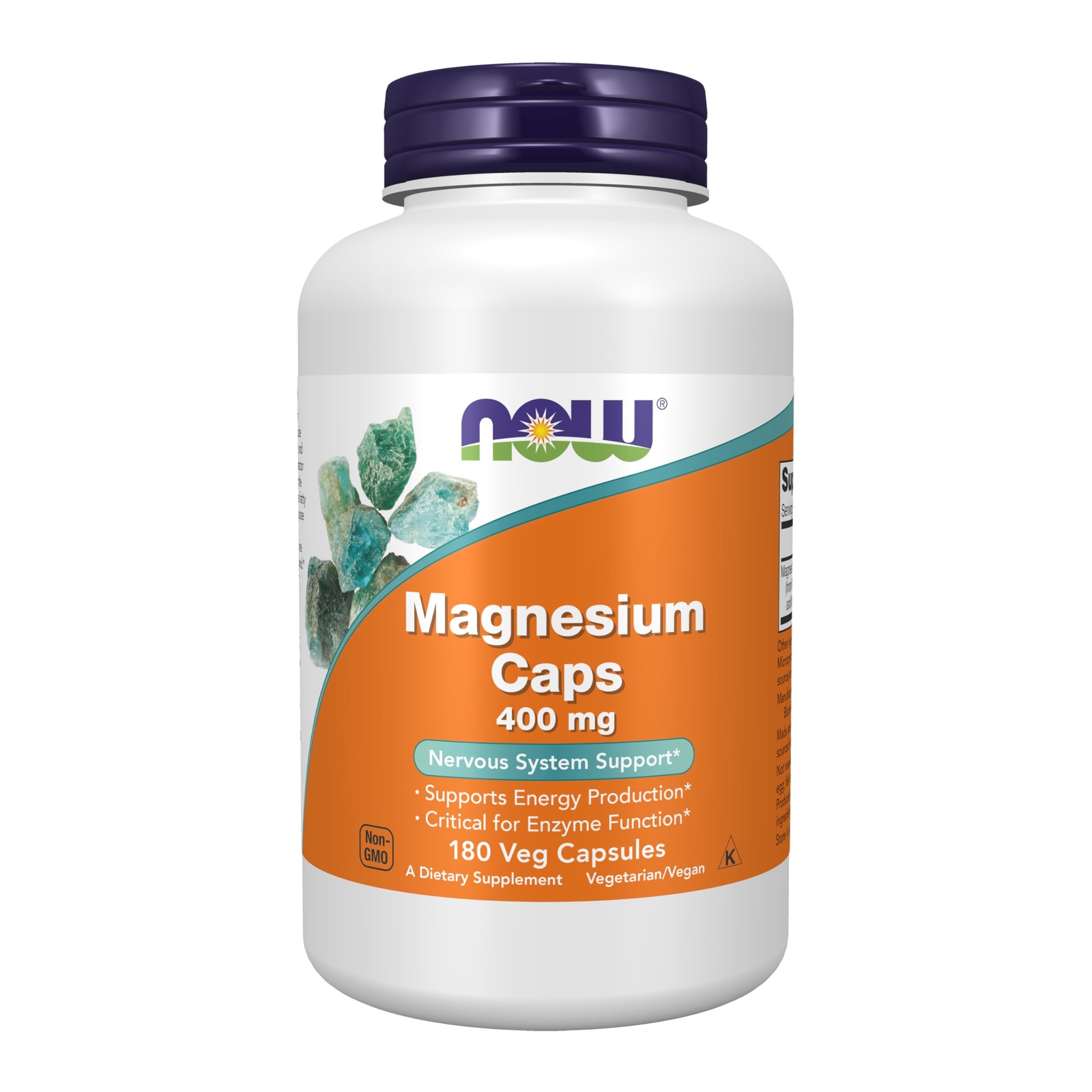 NOW Foods Magnesium Supplement 180 Count Vegan Energy Support Non GMO Keto