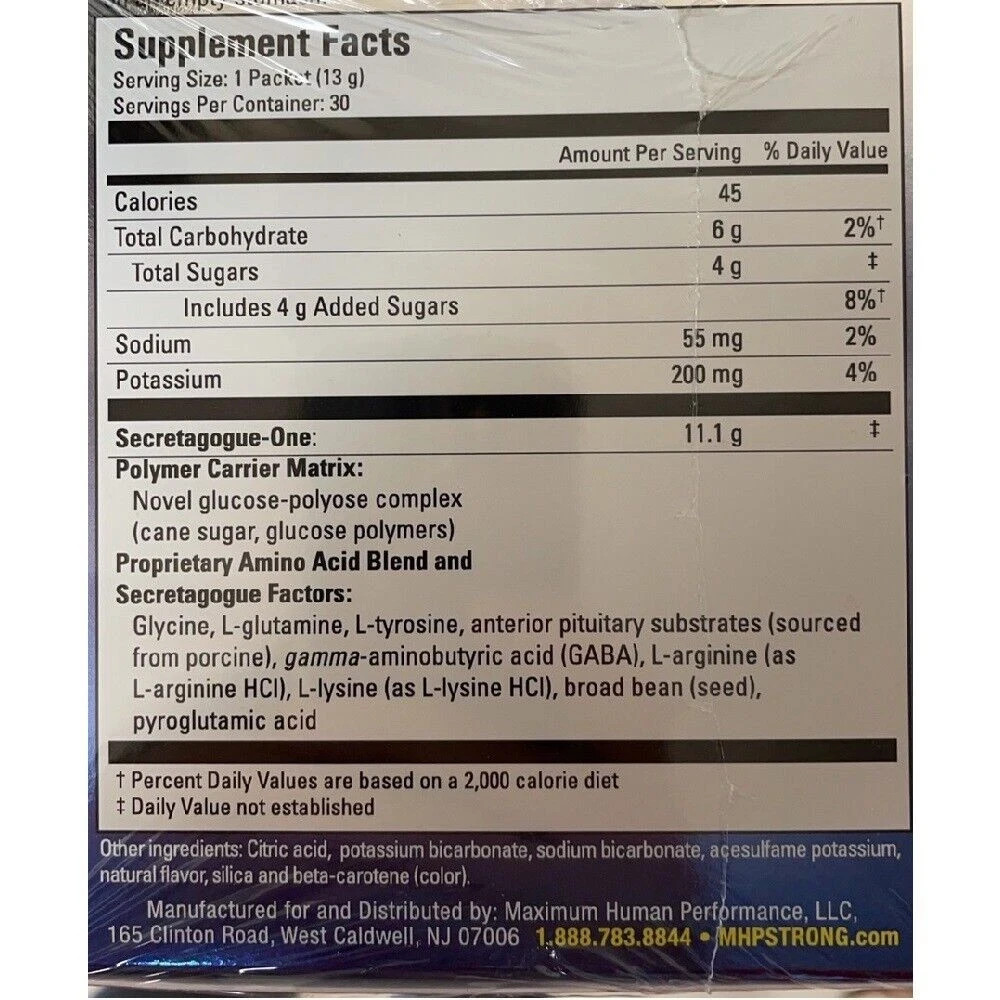 MHP Secretagogue One – Recovery & Performance – 30 Packets – Pack of 3