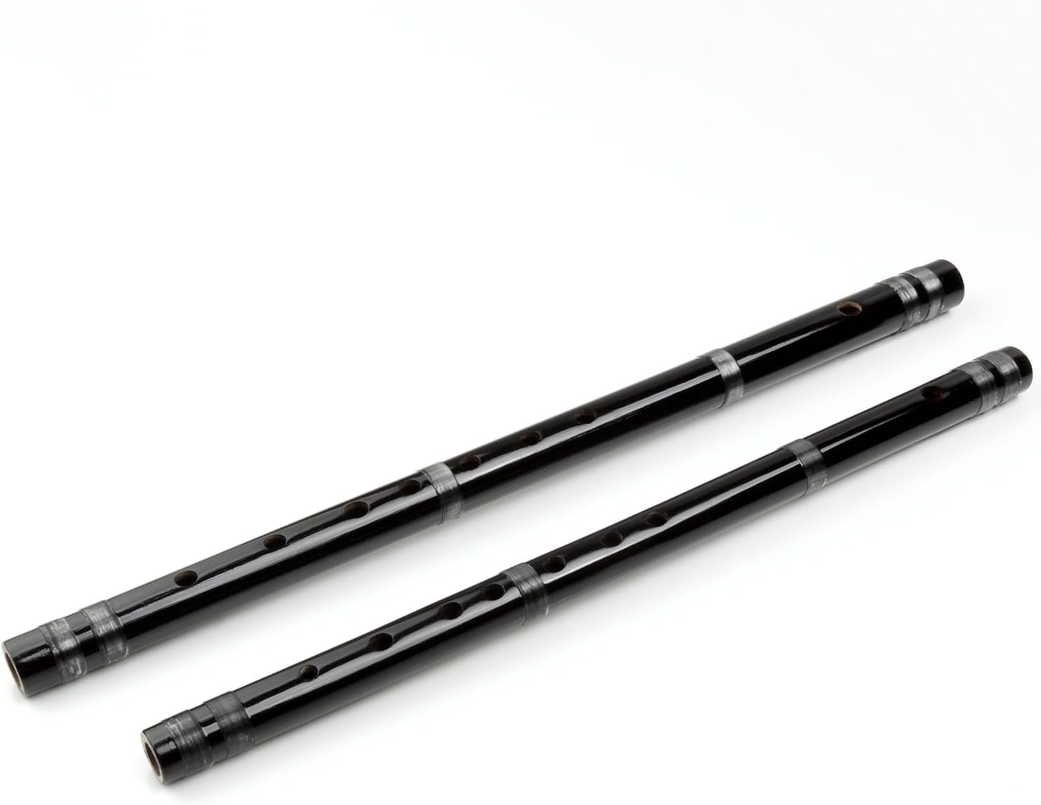 Japanese Shinobue Flute 7/8 Hon Handmade Bamboo Flute Musical Instrument (Black