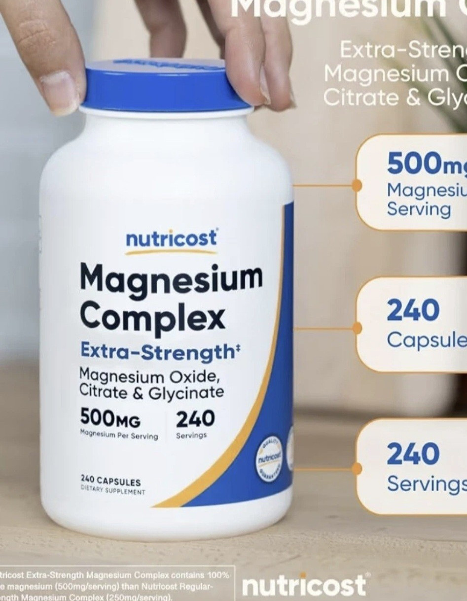 Nutricost Magnesium Complex Extra-Strength 500mg 240 Capsules