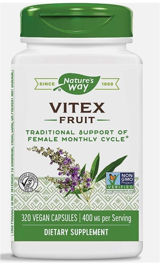 Nature’s Way VITEX Chaste Tree 400mg 100 caps Packaging may vary – FEMALE CYCLE