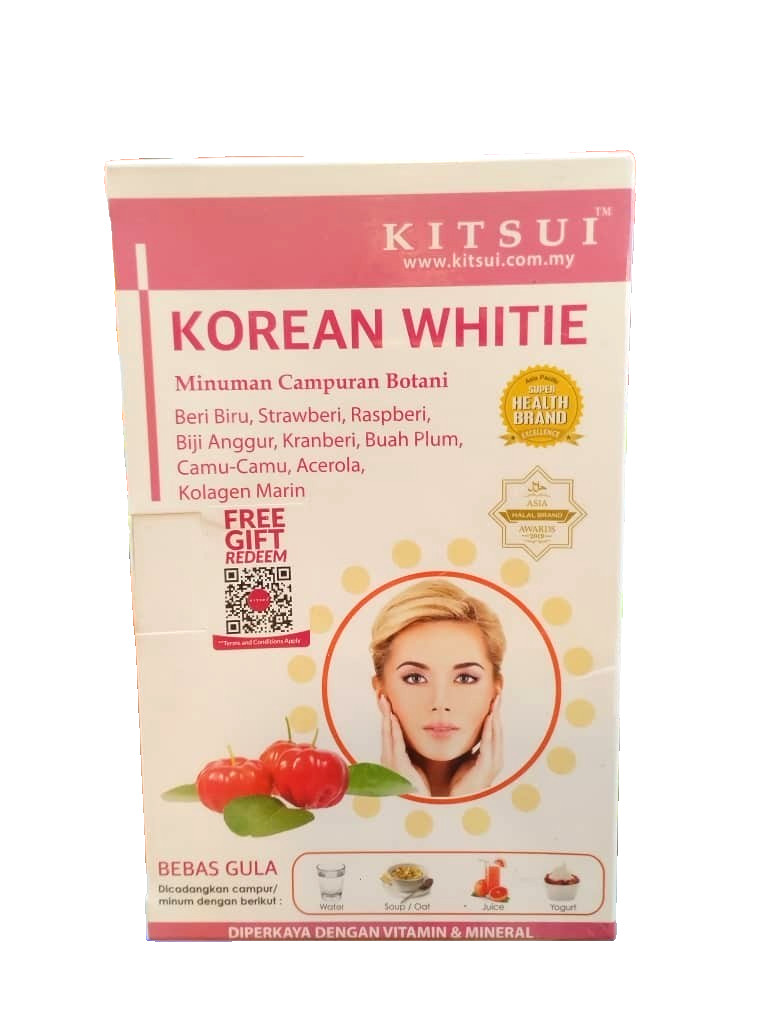 3X KITSUI Korean White 17’s x 5g whitening booster SUGAR FREE HALAL Malaysia