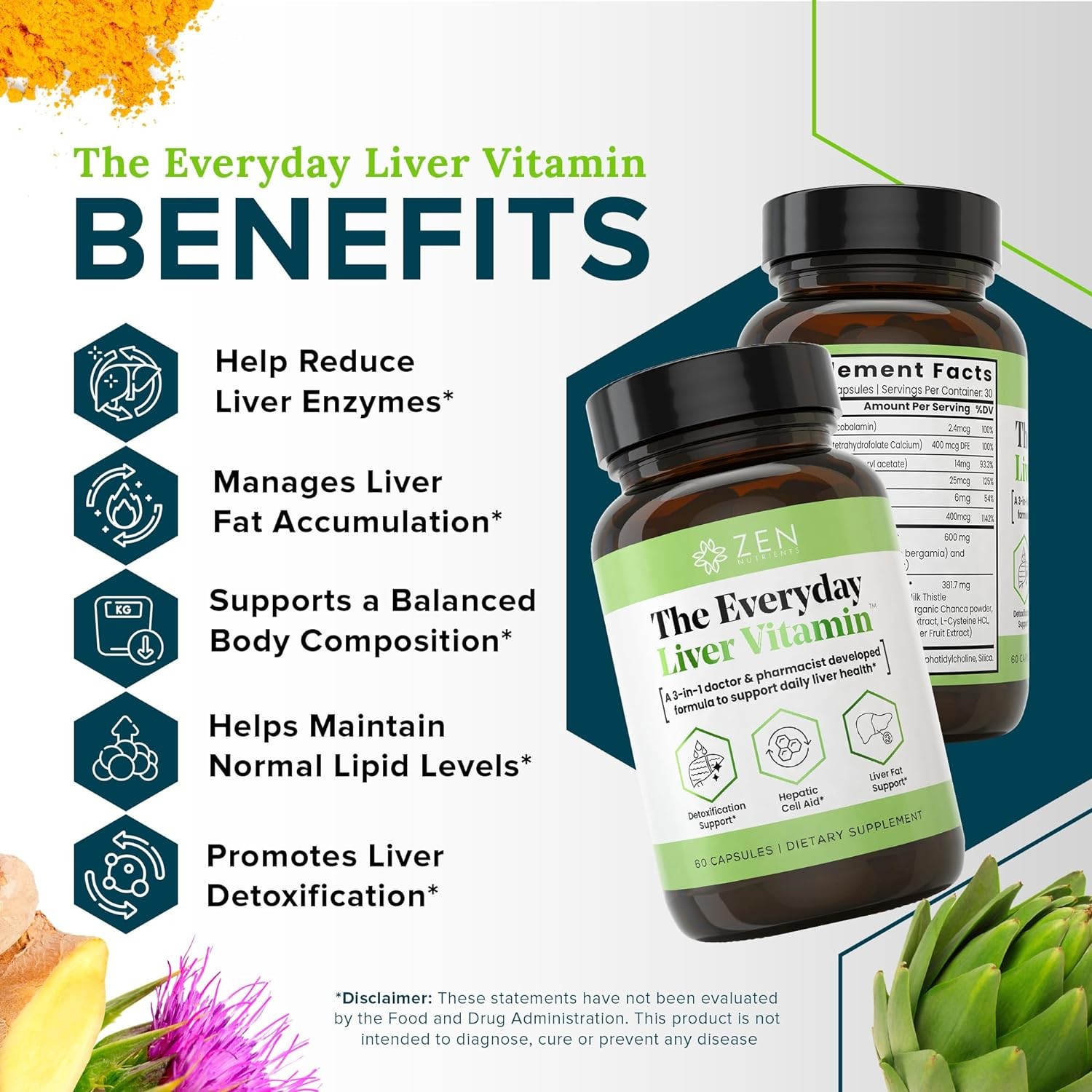 THE EVERYDAY LIVER VITAMIN – LIVER CLEANSE DETOX & REPAIR WITH MILK THISTLE