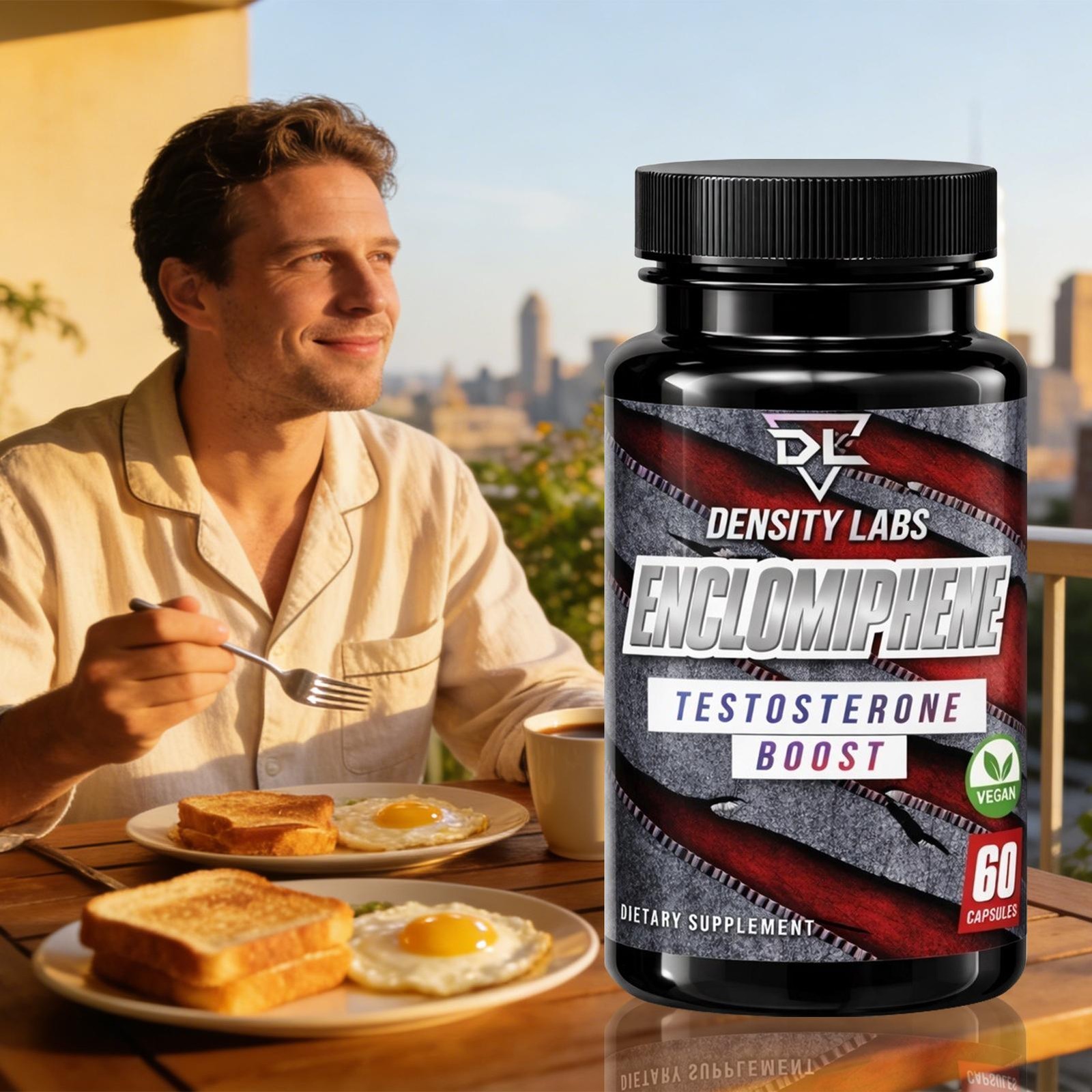 Density Labs Enclomiphene 25mg, 60 Capsules 1-5 pack