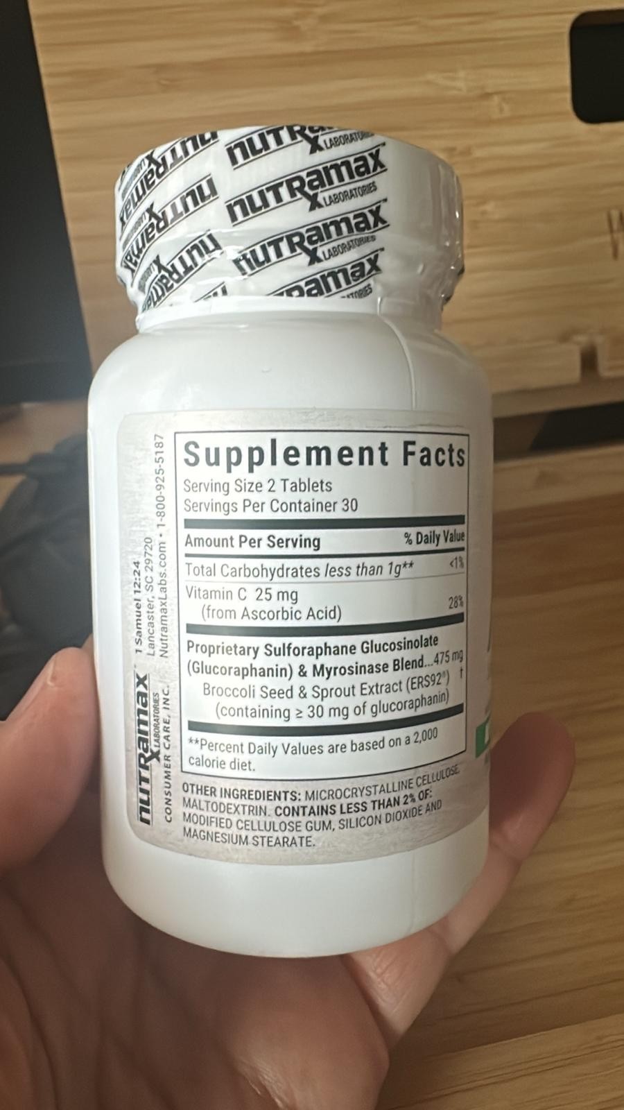 Value Sulforaphane Supplement with Myrosinase. exp: 11/2027