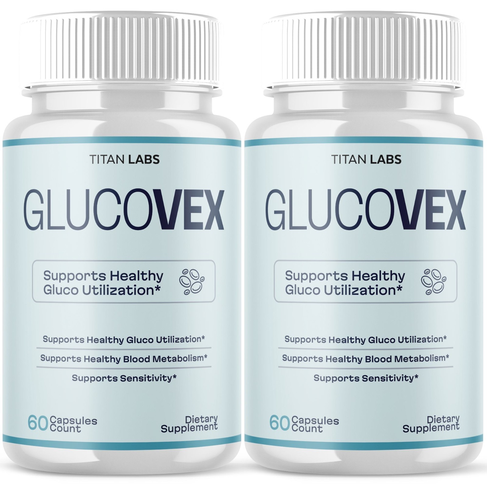 (2 Pack) Glucovex Advanced Blood Support Max Supplement Gluco Vex 120 Capsules