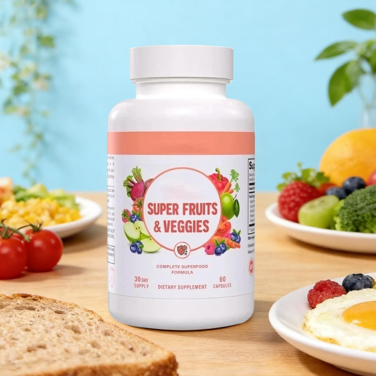Vital Super Superfood and Veggies Powerful Daily Fruits 60 Capsules