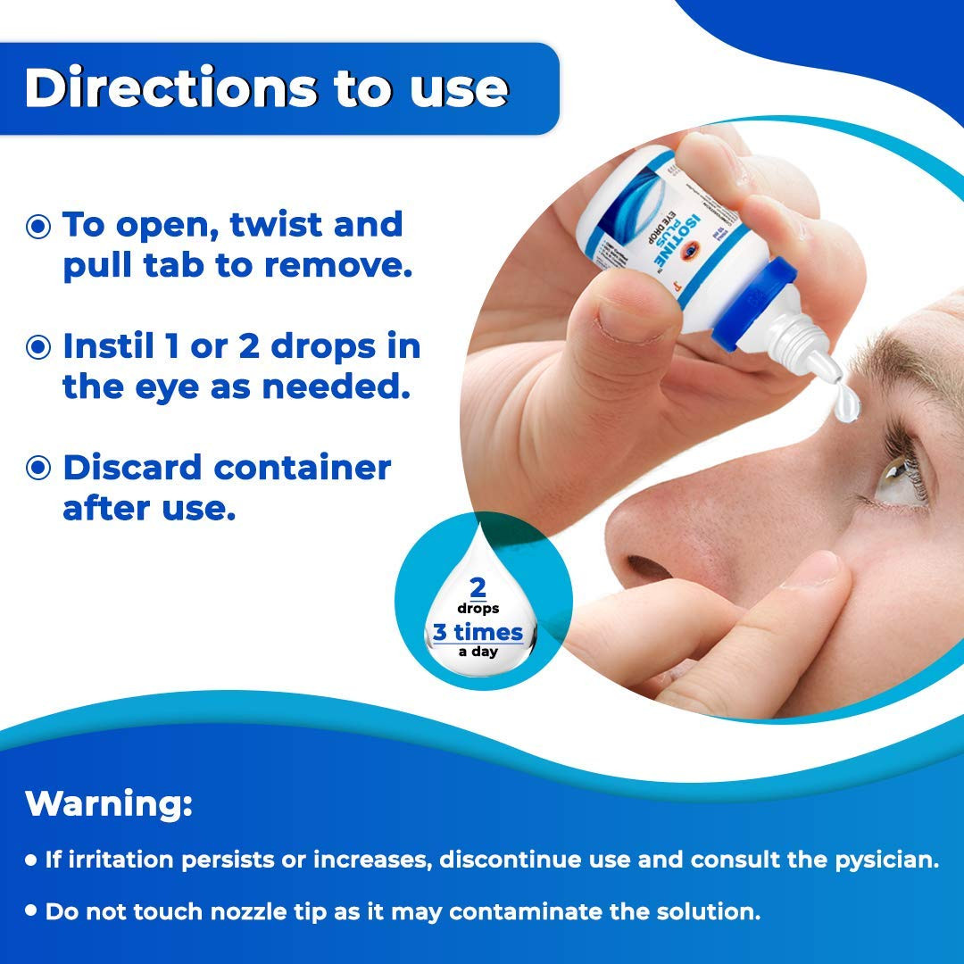 (PACKOF 3) Herbal Eye Drops and 100% PURE Genuine Eye Drops 10ml