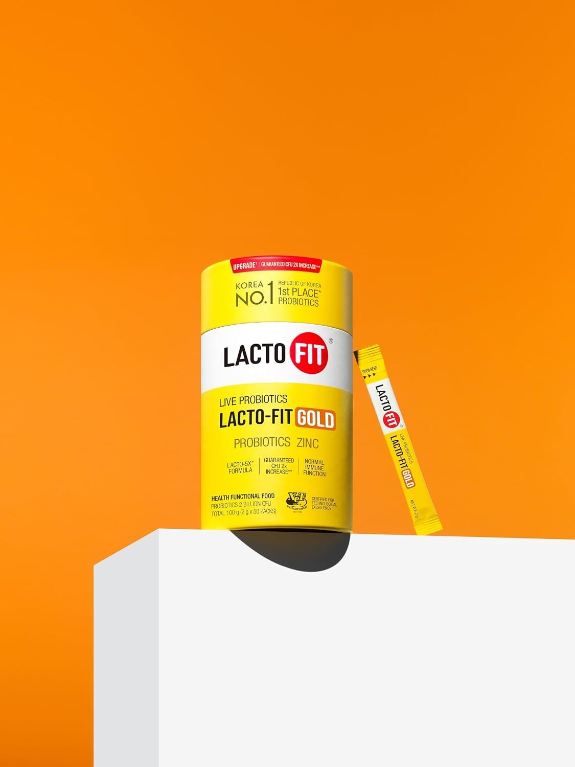 (3-PACKS) LACTOFIT GOLD PROBIOTIC POWDER STICKS (2g x 50 packs) YOGURT & GRAPE