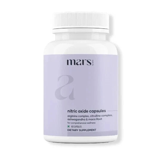 Mars Nitric Oxide Boost Support Capsules 60ct FS | Pack of 1 | Free ship