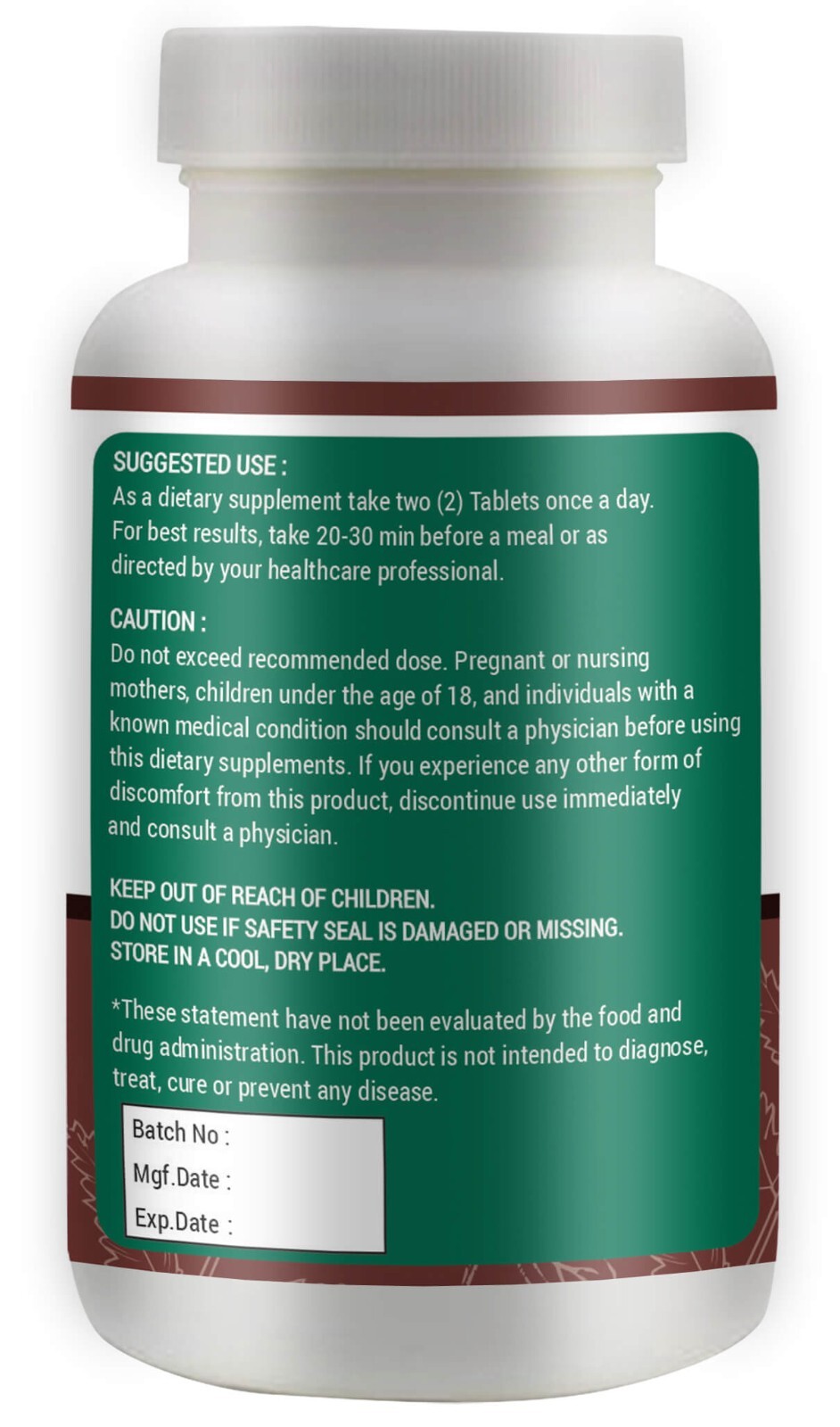 Neem Tulsi Tablets, 300 Pills, 150 Servings. Equal Ratio of Neem & Tulsi
