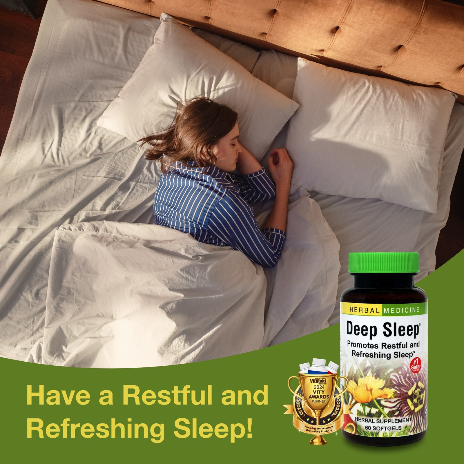 Herbs Etc. Deep Sleep Soft Gels – 60 Count (Pack of 1)