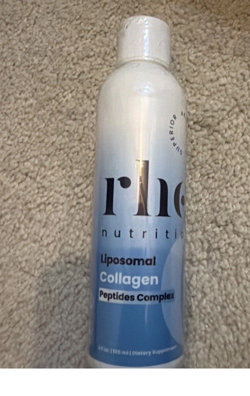 PKG WEAR READ Rho Nutrition Liposomal Collagen Peptides Complex Liquid Supp 5 oz
