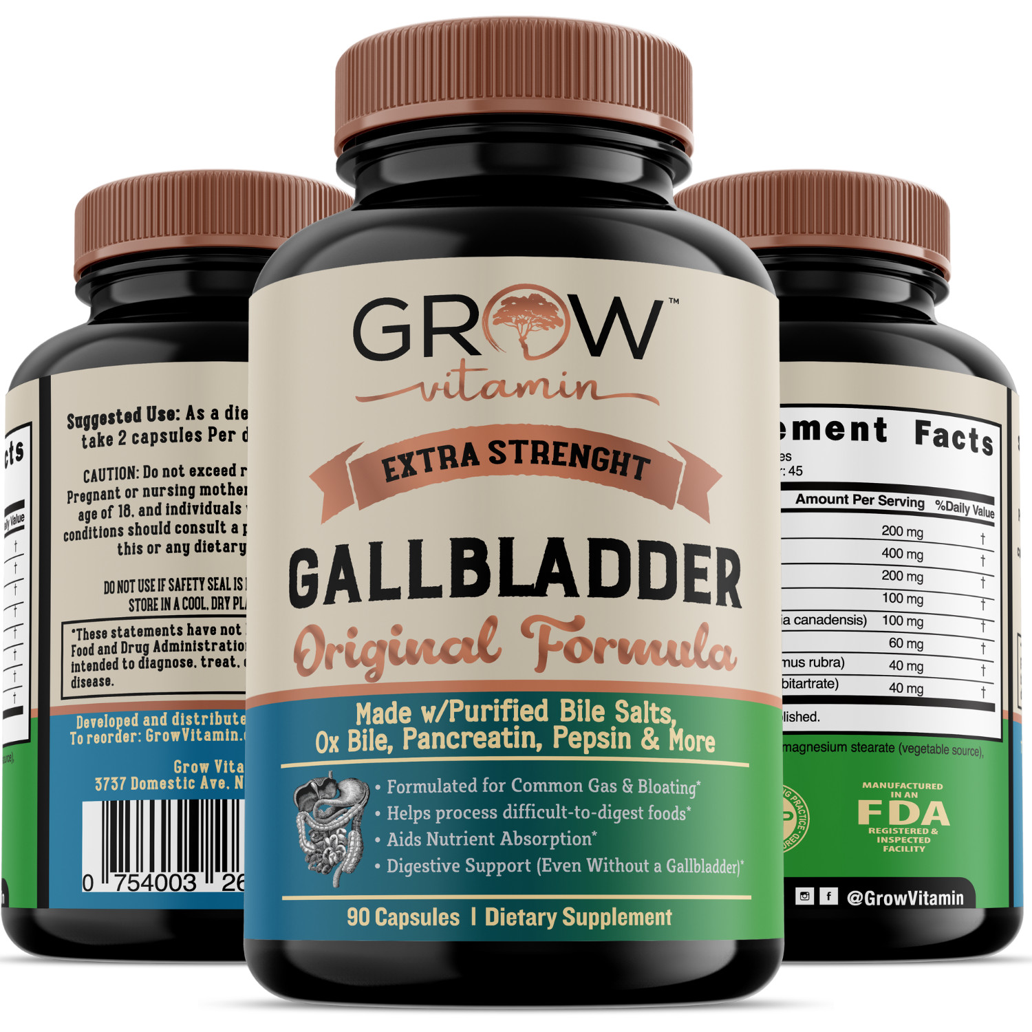 Gallbladder Complete Formula – Organic Gallbladder Stone Cleanse & Sludge Detox