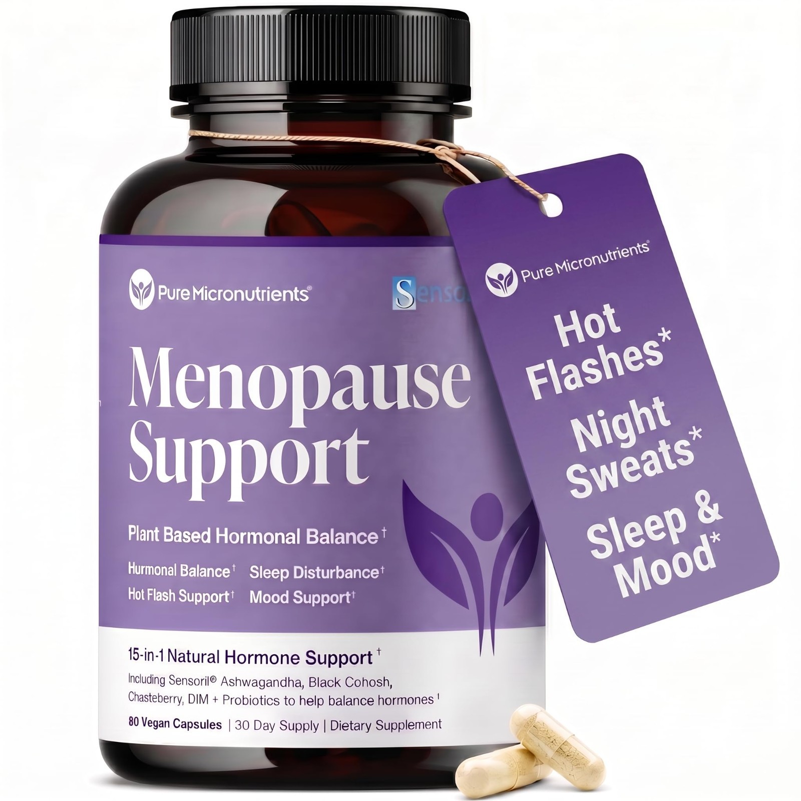 Menopause Relief Supplements – Natural Hormone Balance, Hot Flashes & Mood Suppo