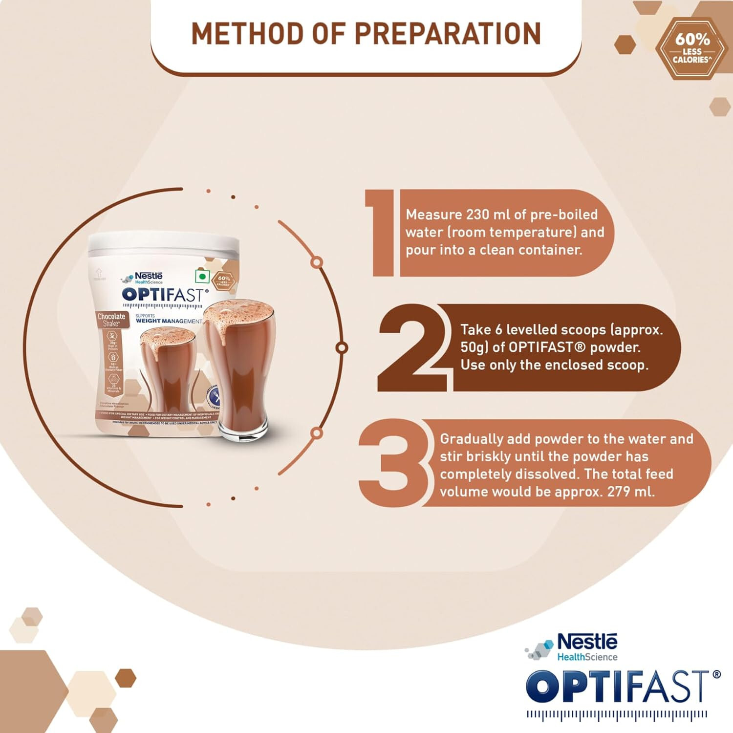 Nestle Optifast Weight Management Shake Chocolate Flavour Weight Loss Diet 400gm