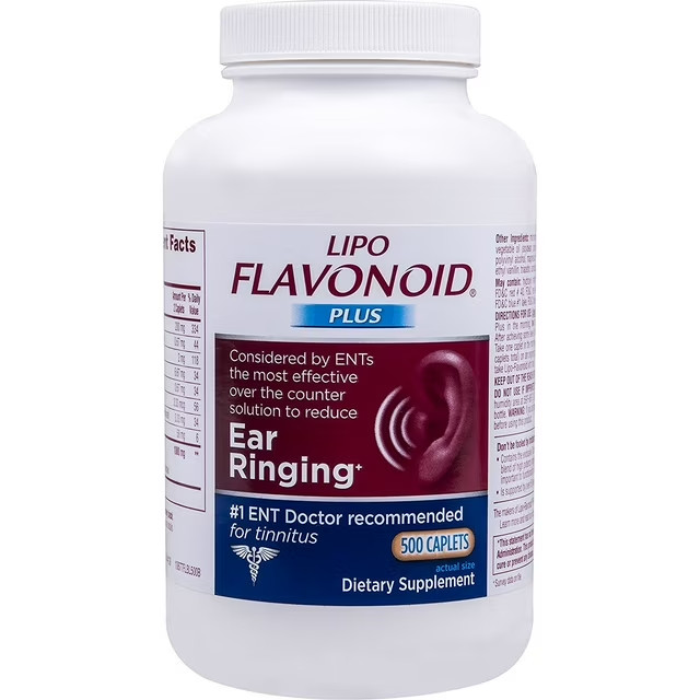 Lipo-Flavonoid Plus Ear Ringing Caplets 500 Count
