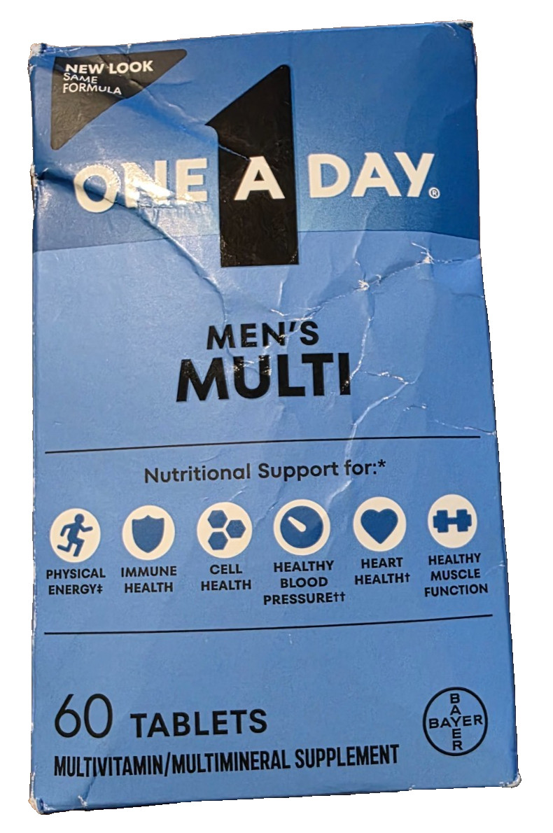 Men’s Complete Multivitamin 60 Tabs By One-A-Day Exp: OCTOBER 2026