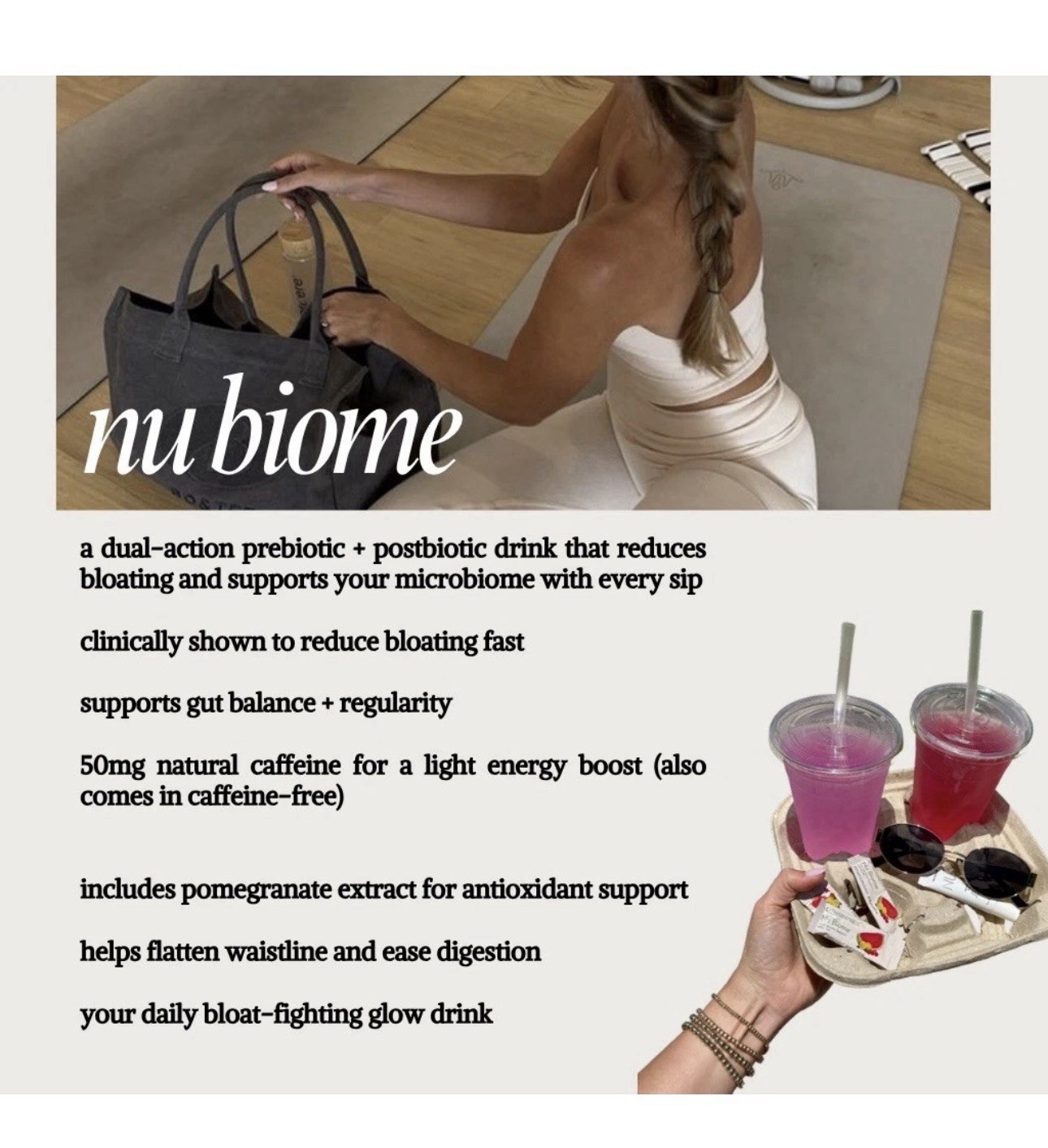 Nu Skin Beauty Focus Collagen+ Peach & Nu Biome Caffeine FREE | 5 Days | Nuskin