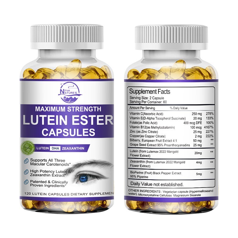 Eye Health Supplement, Lutein and Zeaxanthin, Vision Health, Eye Strain Support