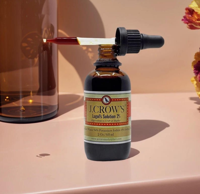 Lugol’S J.Crow’S Solution 2Oz Of Iodine 2% 2025 UK