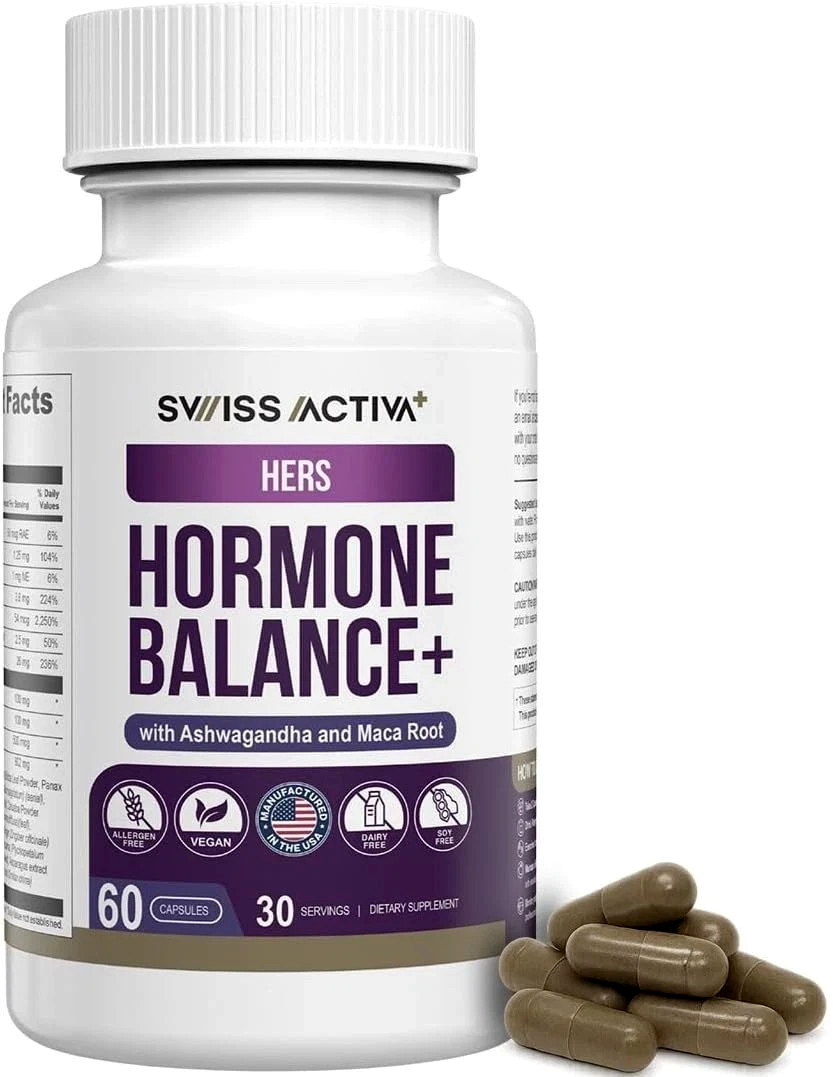 Swiss Activa+ Hormone Balance & Support Supplement for Women 60 Veggy Capsule