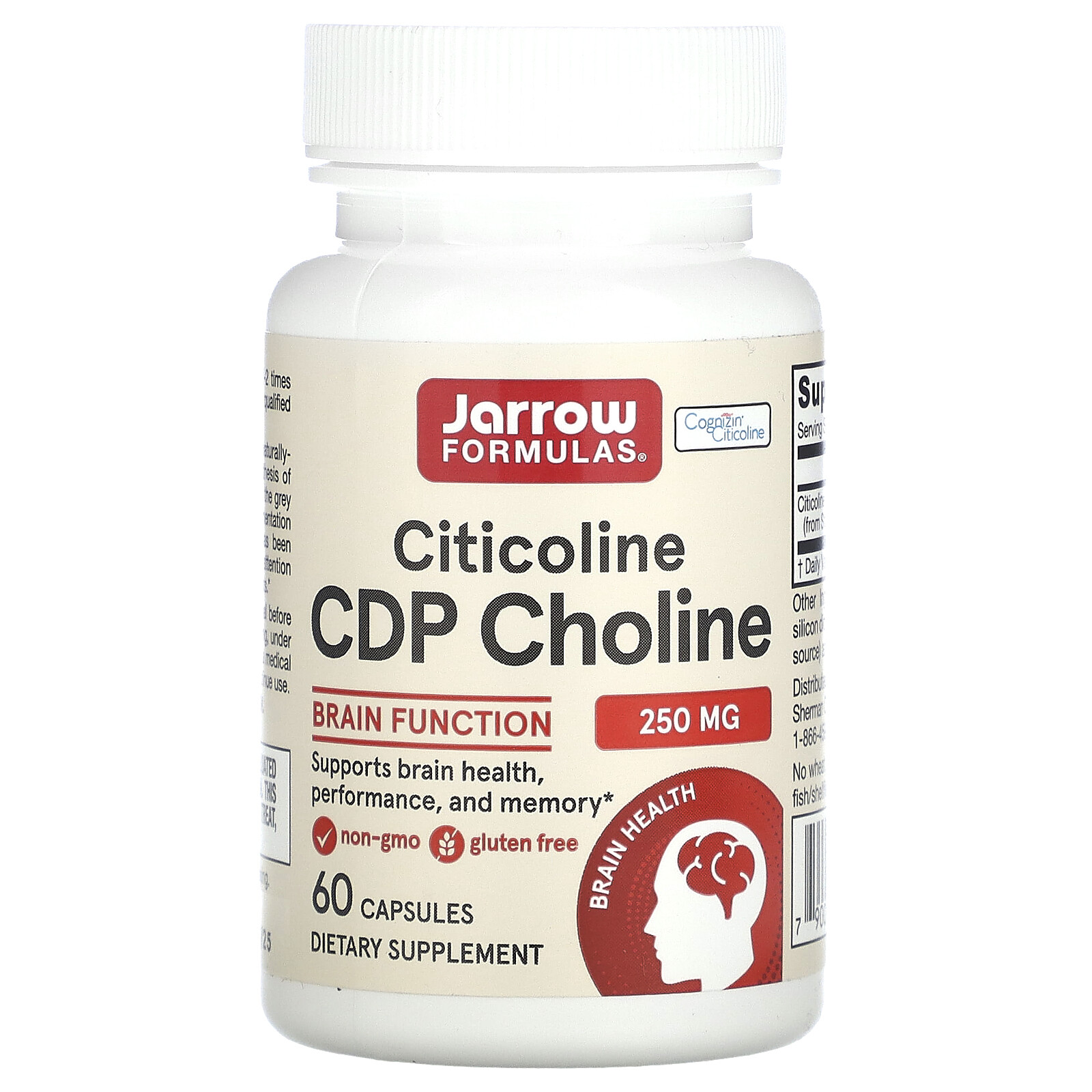 Citicoline, 250 mg, 60 Capsules