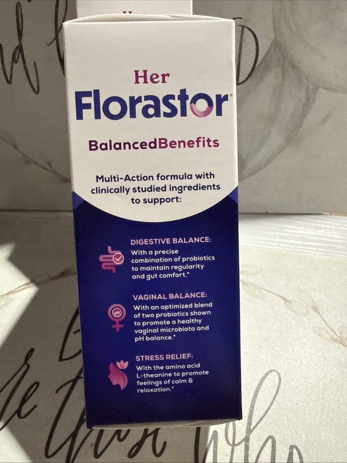Her Florastor Digest + De-Stress Probiotic – 30 Capsules (2 Pack) Exp. 12/26