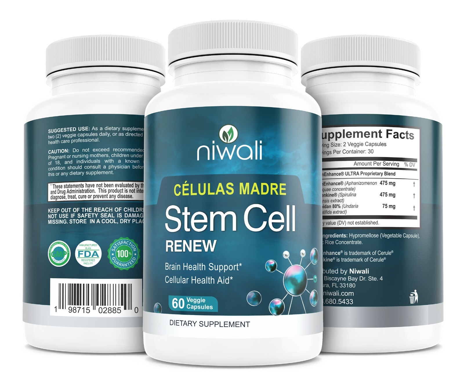 STEM CELL RECOVERY NATURAL SUPPLEMENT CELLULAR REPAIR RENEWAL PILLS ANTI AGING