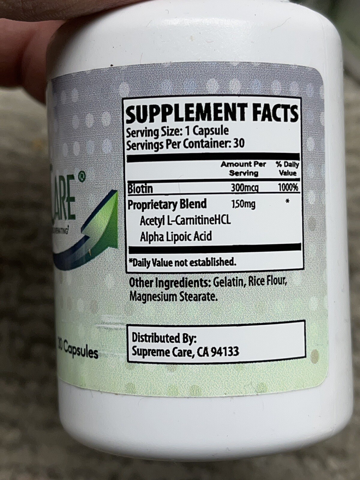 8x Supreme Care Dietary Supplement Ageless Rejuvenation Biotin Supremecare